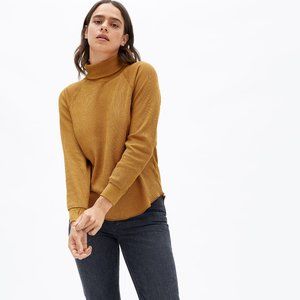 The Organic Cotton Turtleneck Waffle Tee